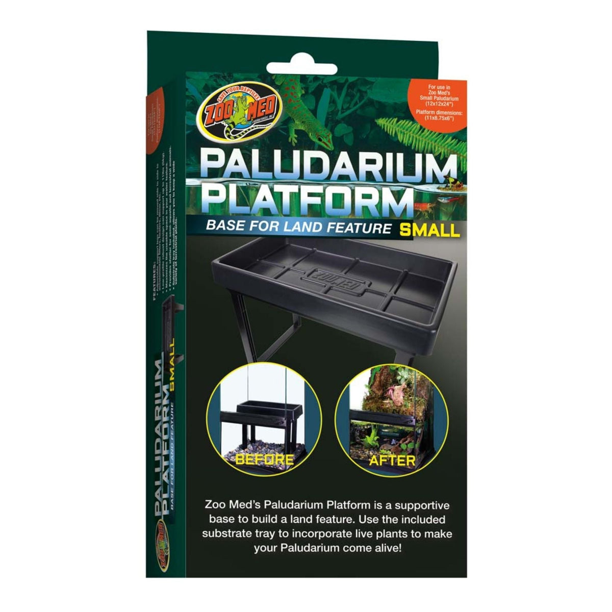 Zoo Med Paludarium Platform Black 1ea/SM