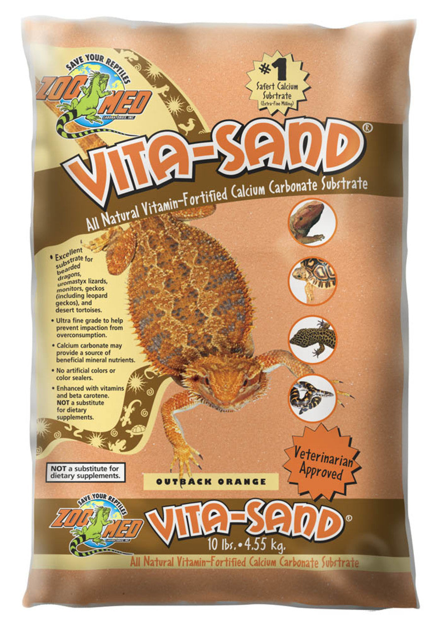 Zoo Med VitaSand Substrate Outback Orange, 3ea/10 lb