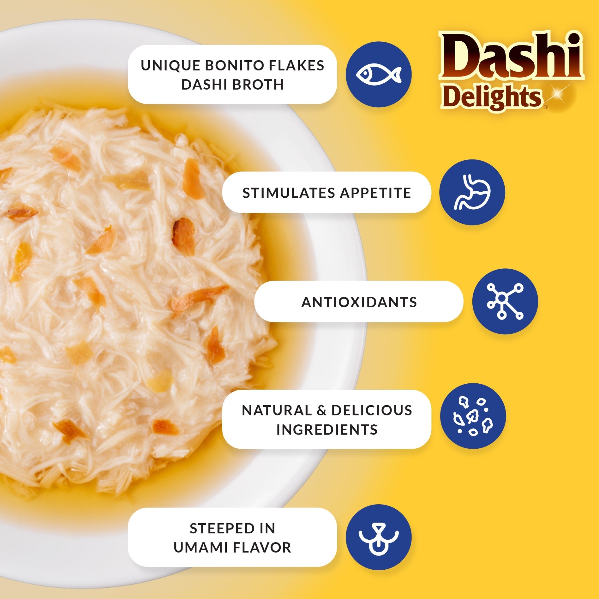 Inaba Dashi Delight 2.5oz. Chicken Cheese (6 count)