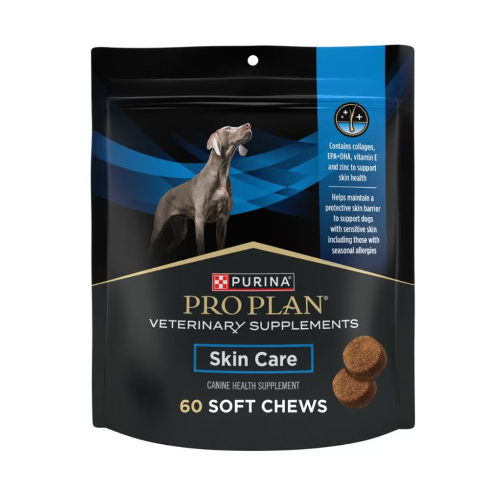 Purina Pro Plan Veterinary Diets Skin Care Soft Chew Supplement for Dogs, 60 count