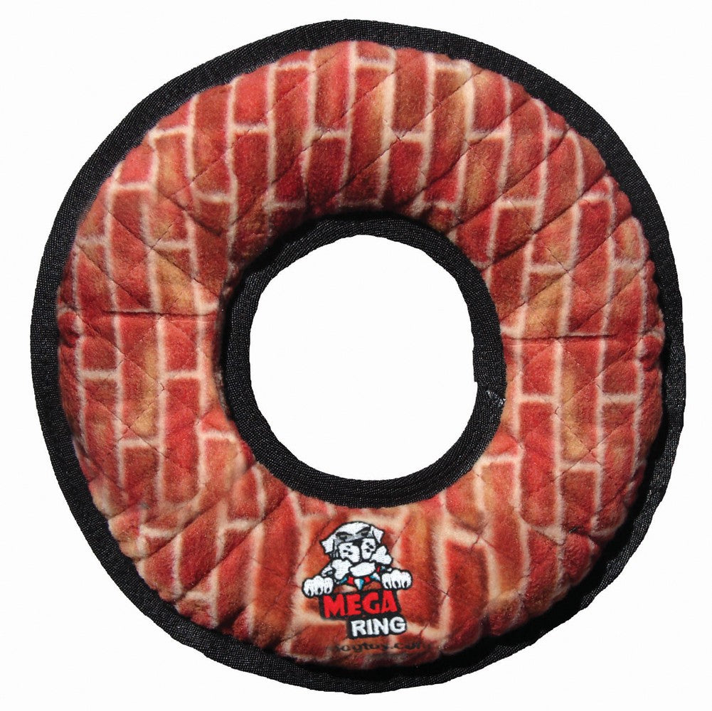 Tuffy Mega Ring Extremely Dog Toy Brick