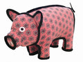Tuffy Barn Yard Series Dog Toy Pig Pink Flower Print