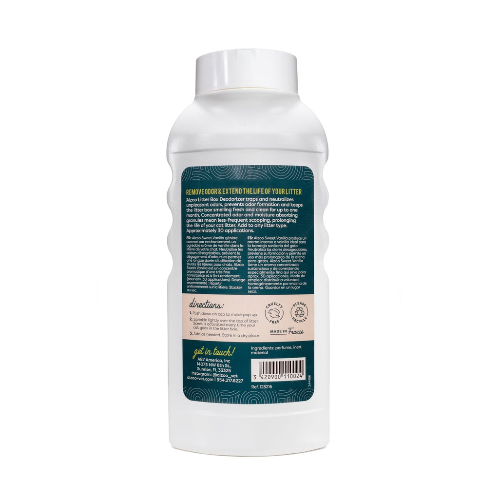 Alzoo Mineral-Based Litter Deodorizer Sweet Vanilla 26.6oz.