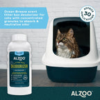 Alzoo Mineral-Based Litter Deodorizer Ocean Breeze 26.6oz.