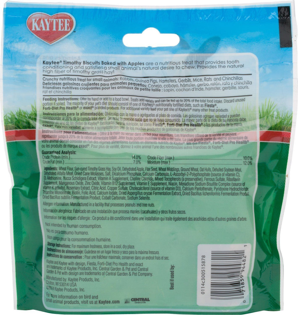 Kaytee Timothy Biscuits Baked Treat  Apple 1ea/4 oz