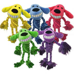 Multipet Loofa Dog Toy w/ Rope Body Assorted 11 in