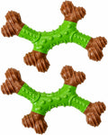 Bam Apple Dental X-Bone Dog Chew Toy, 6 Inch, 2 Pack | Free Shipping