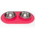 Messy Mutts Dog Double Feeder Red 3 Cup
