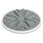 Messy Mutts Cat Interactive Feeder Gray 6 Inches