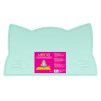 Messy Mutts Cat Silicone Bowl Mat Mint