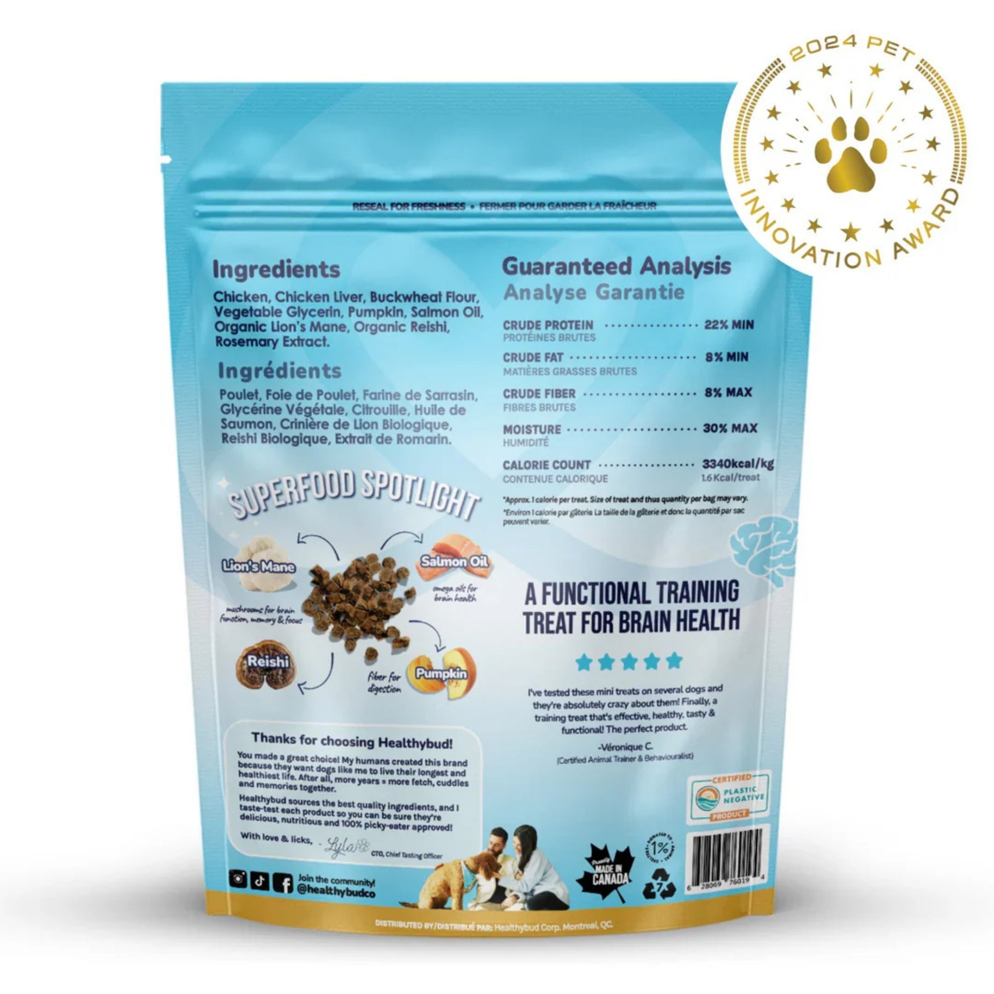 Healthy Bud Dog 6.5oz. Training Treats Chicken with Superfoods
