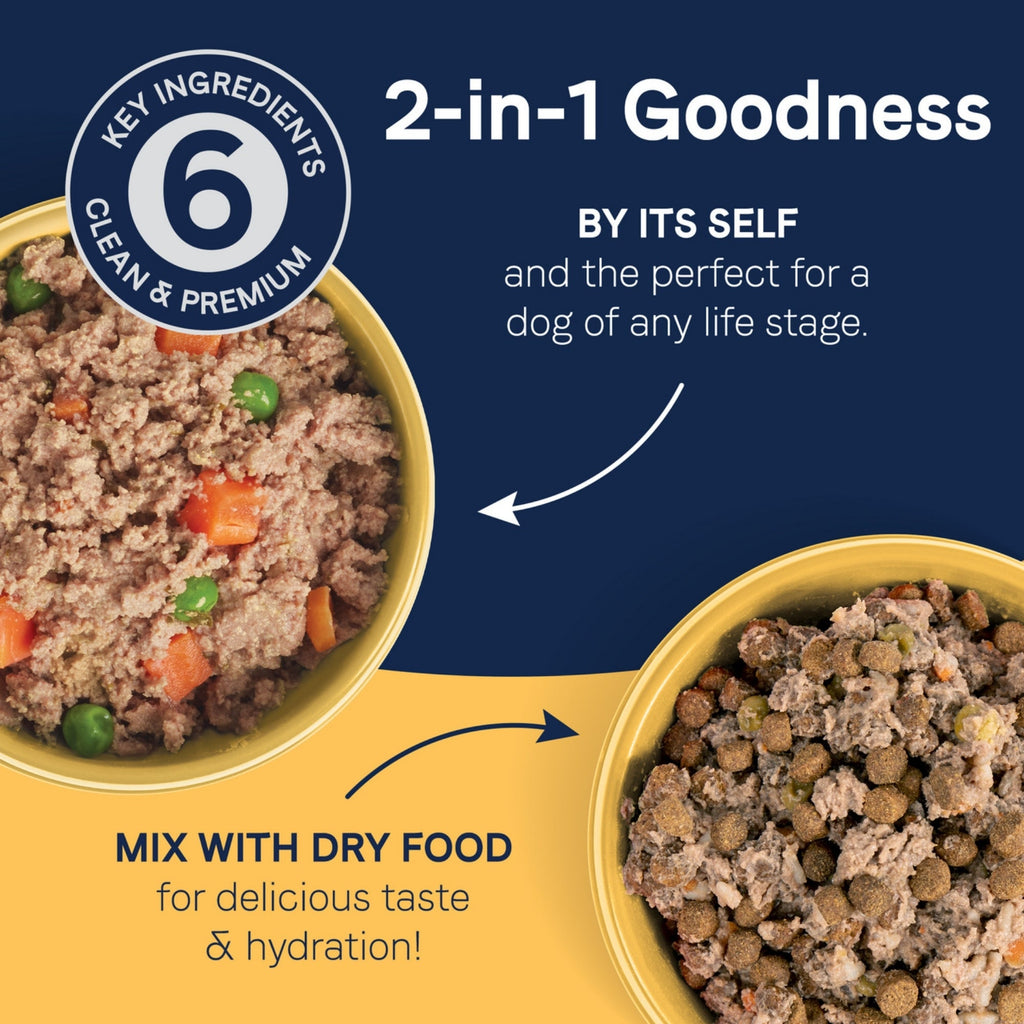 CANIDAE PURE goodness 2-in-1 Pate Dog Food/Topper Chicken & Carrots in Bone Broth 11.5oz