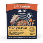 CANIDAE PURE goodness 2-in-1 Pate Dog Food/Topper Chicken & Carrots in Bone Broth 11.5oz