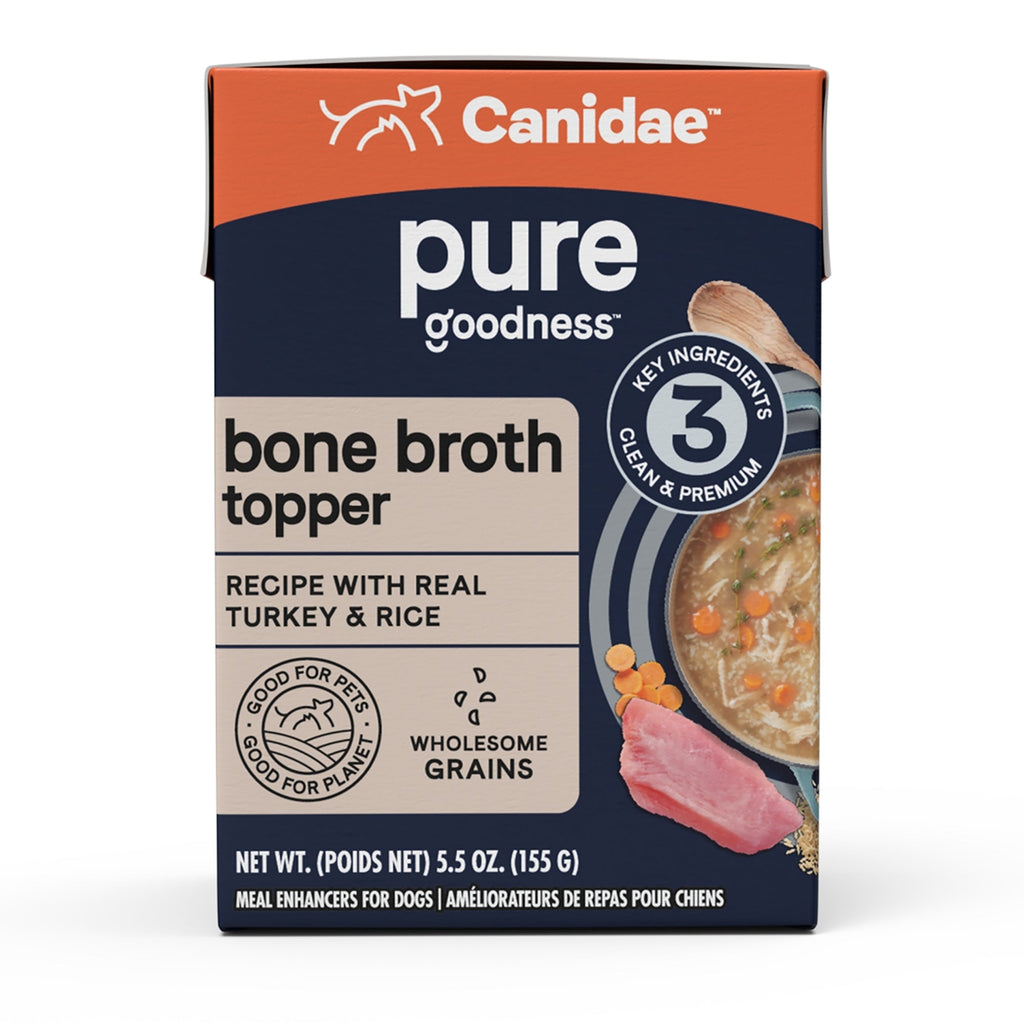 CANIDAE PURE goodness Bone Broth Topper Real Turkey & Rice 5.5oz