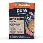 CANIDAE PURE goodness Bone Broth Topper Real Turkey & Rice 5.5oz