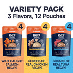 CANIDAE PURE Goodness Protein Topper for Dogs Variety Pack (Salmon, Chicken, & Tuna) 3oz 12pk
