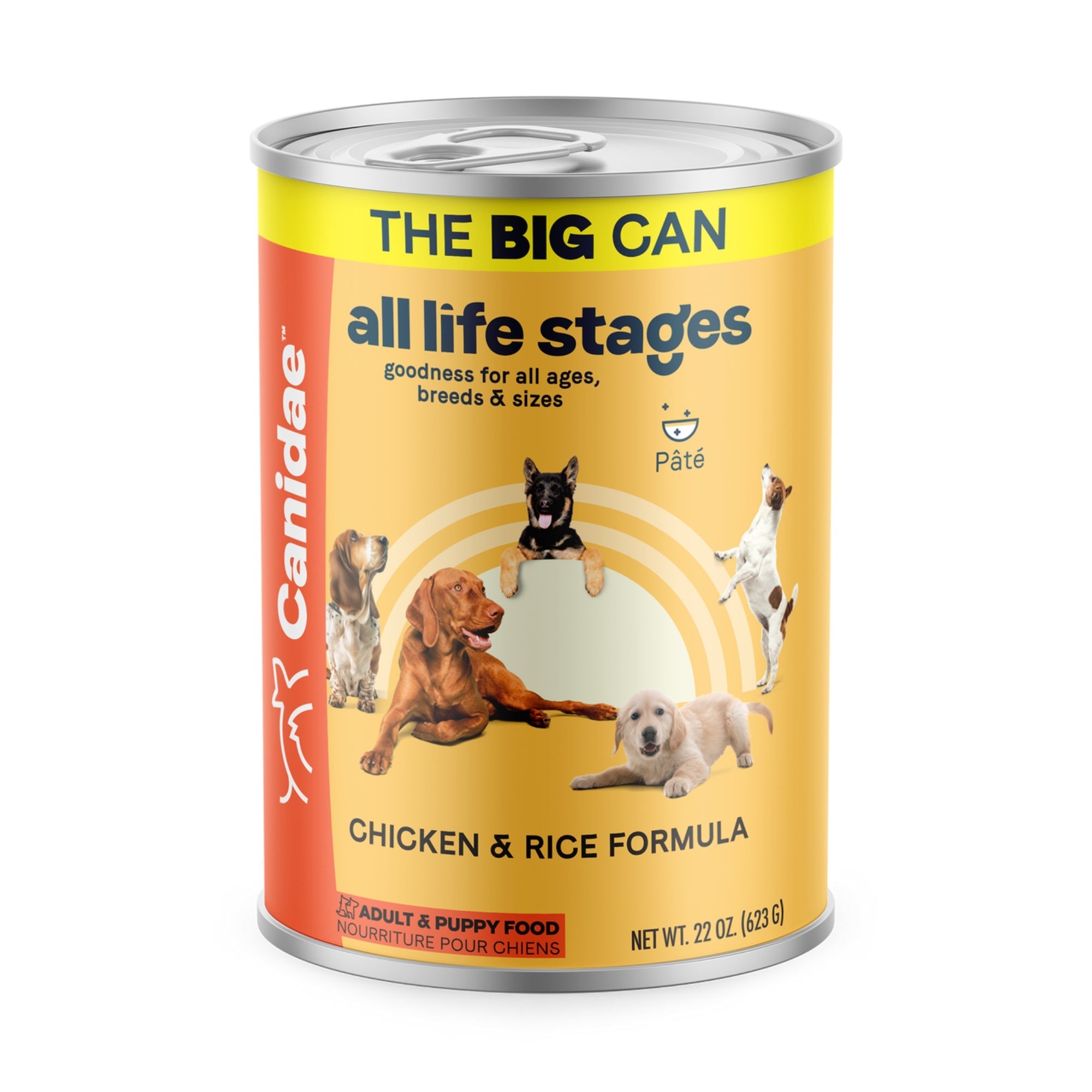 CANIDAE All Life Stages Canned Dog Food Chicken & Rice 22oz. (Case of 12)