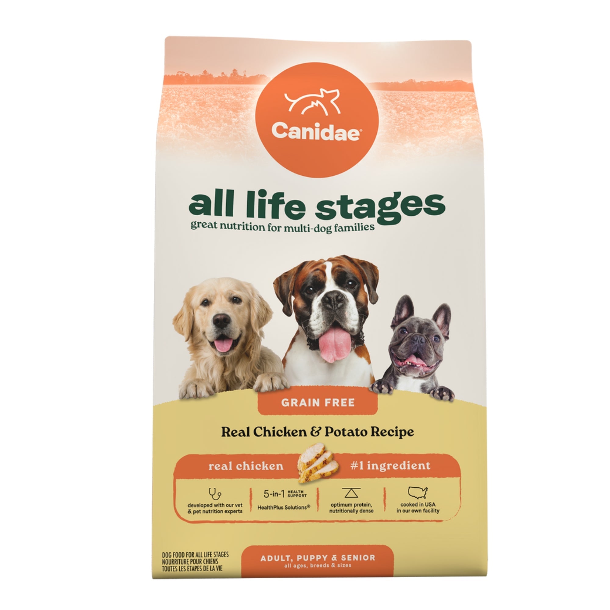 CANIDAE All Life Stages Dry Dog Food Real Chicken & Potato 4lb