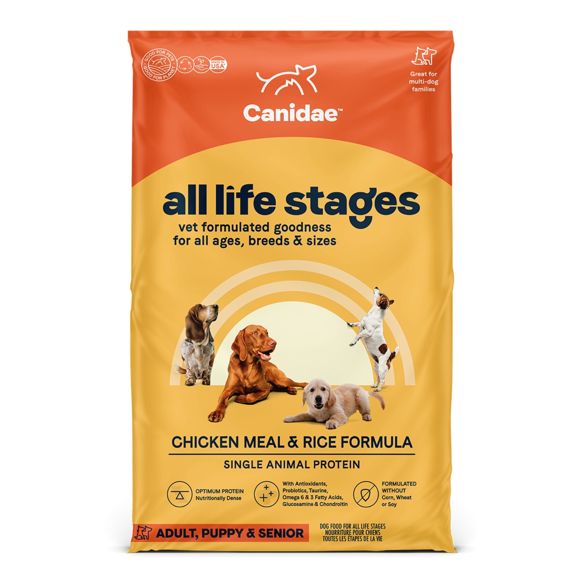 CANIDAE All Life Stages Dry Dog Food Chicken Meal & Rice 5lb