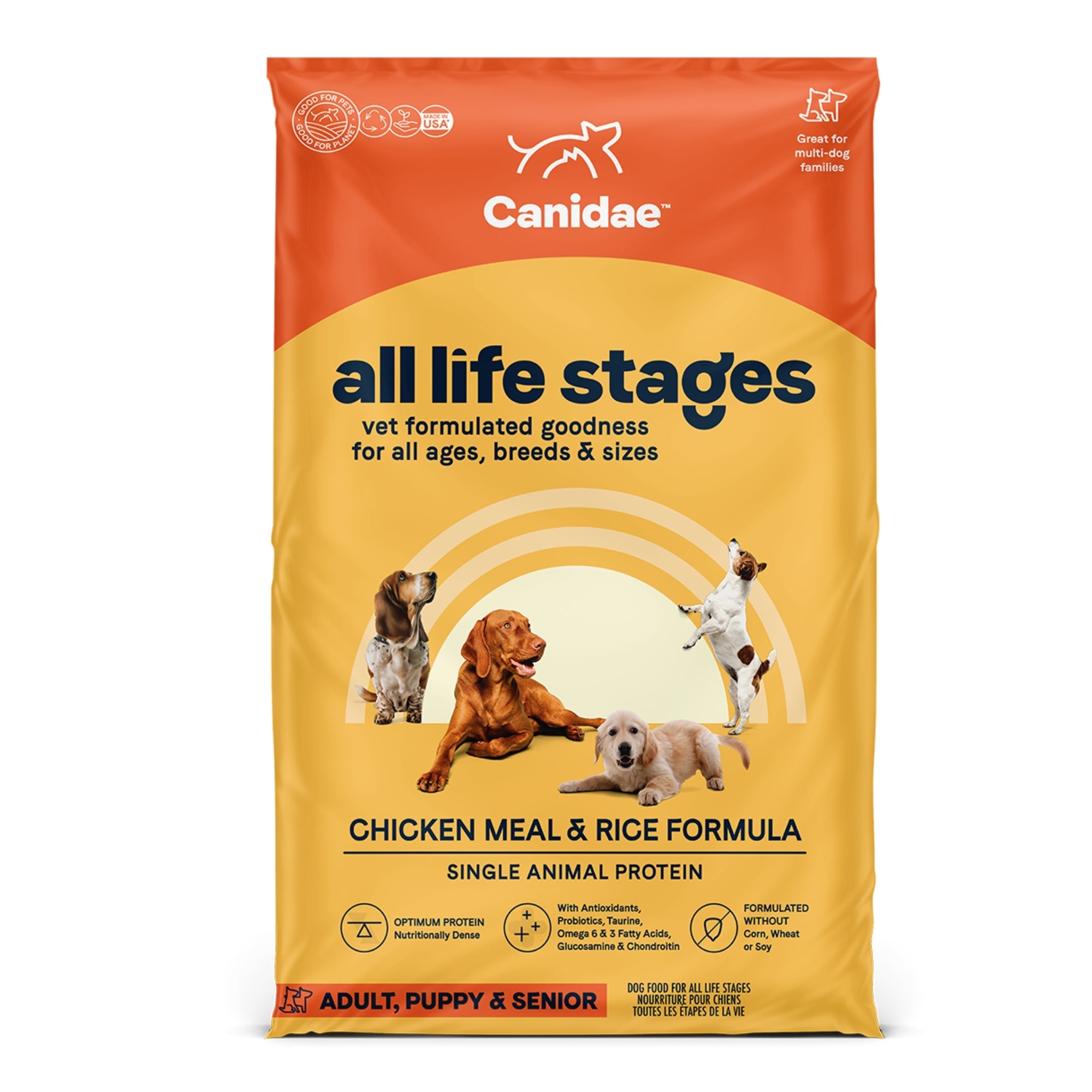 CANIDAE All Life Stages Dry Dog Food Chicken Meal & Rice 30lb