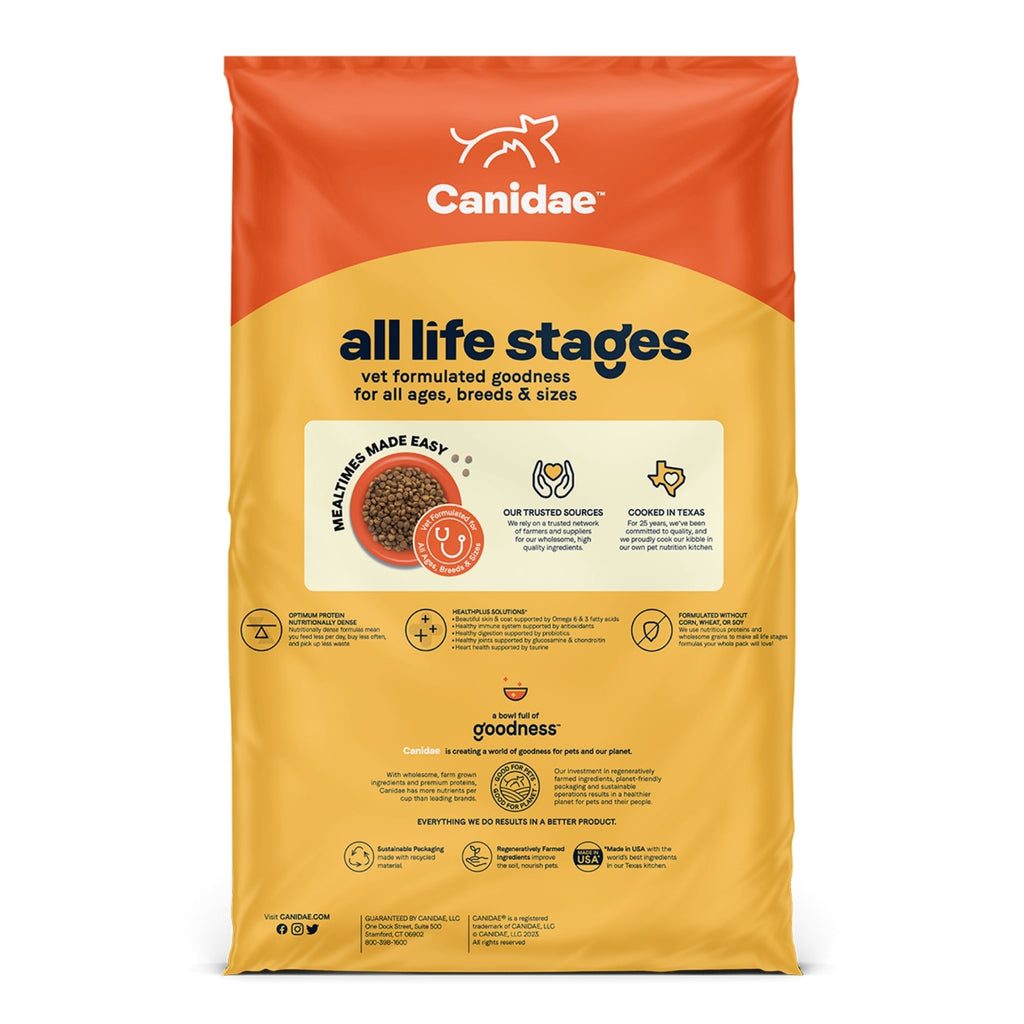 CANIDAE All Life Stages Dry Dog Food Chicken Meal & Rice 40lb