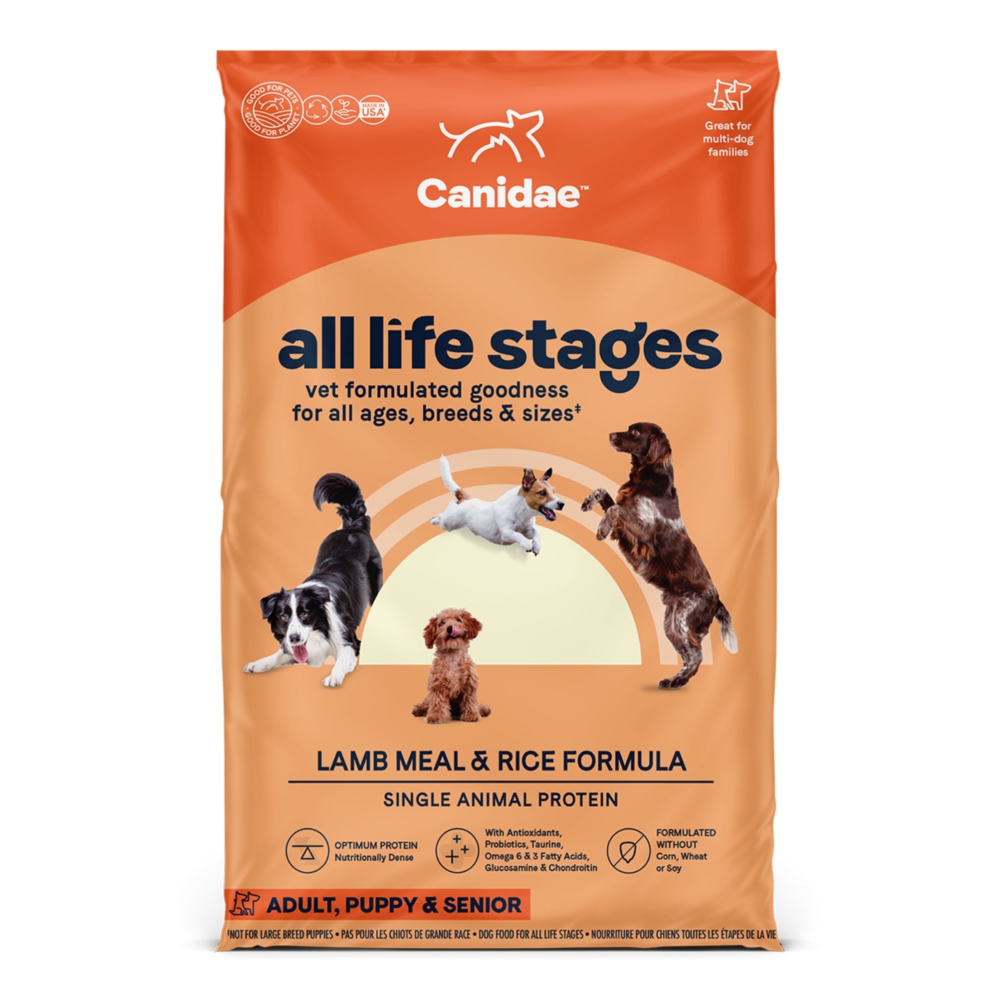 CANIDAE All Life Stages Dry Dog Food Lamb Meal & Rice 5lb