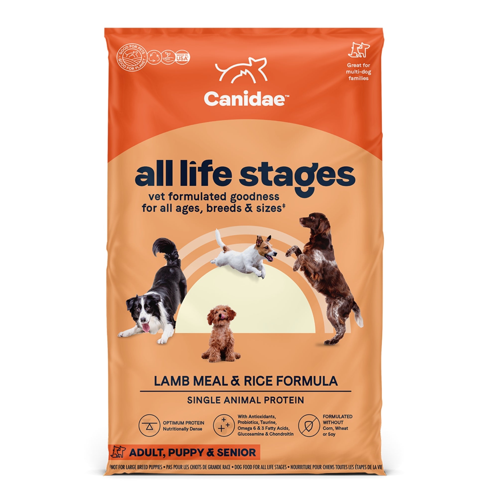 CANIDAE All Life Stages Dry Dog Food Lamb Meal & Rice 30lb