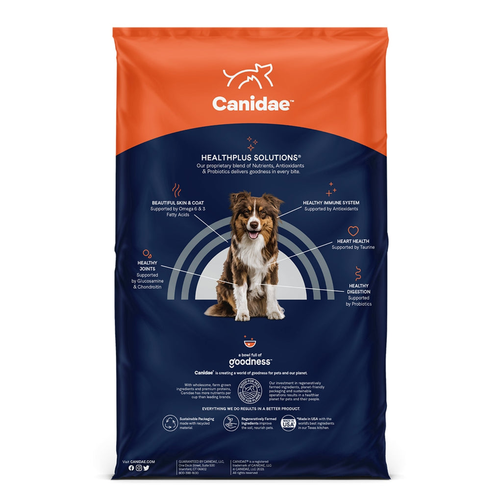 CANIDAE PURE Goodness Grain-Free LID Dry Dog Food Duck & Sweet Potato 22lb