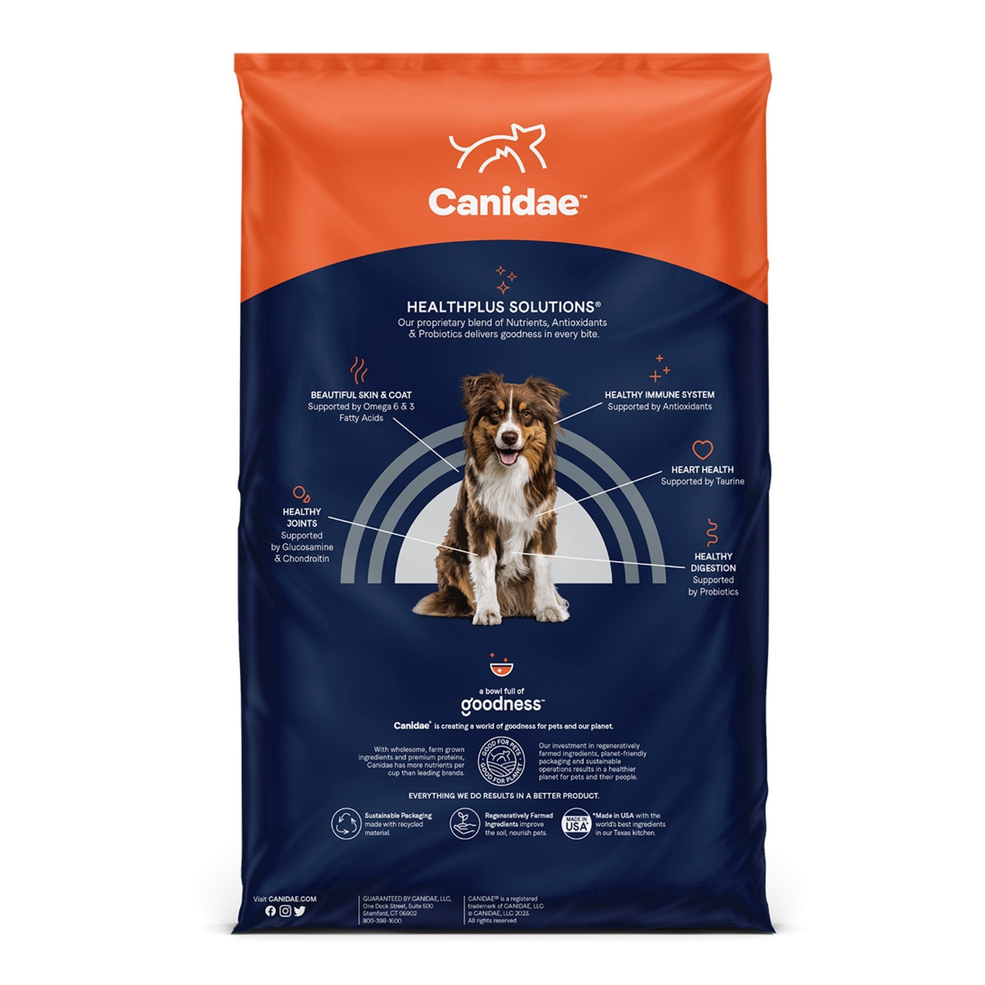 CANIDAE PURE Goodness Grain-Free LID Dry Dog Food Duck & Sweet Potato 4lb