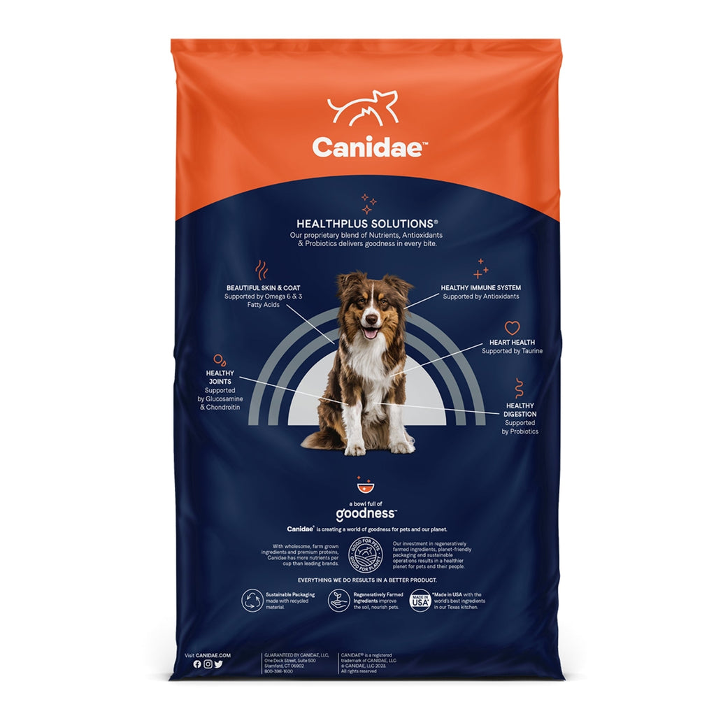 CANIDAE PURE Goodness Grain-Free LID Dry Dog Food Chicken, Lentil & Pea 4lb