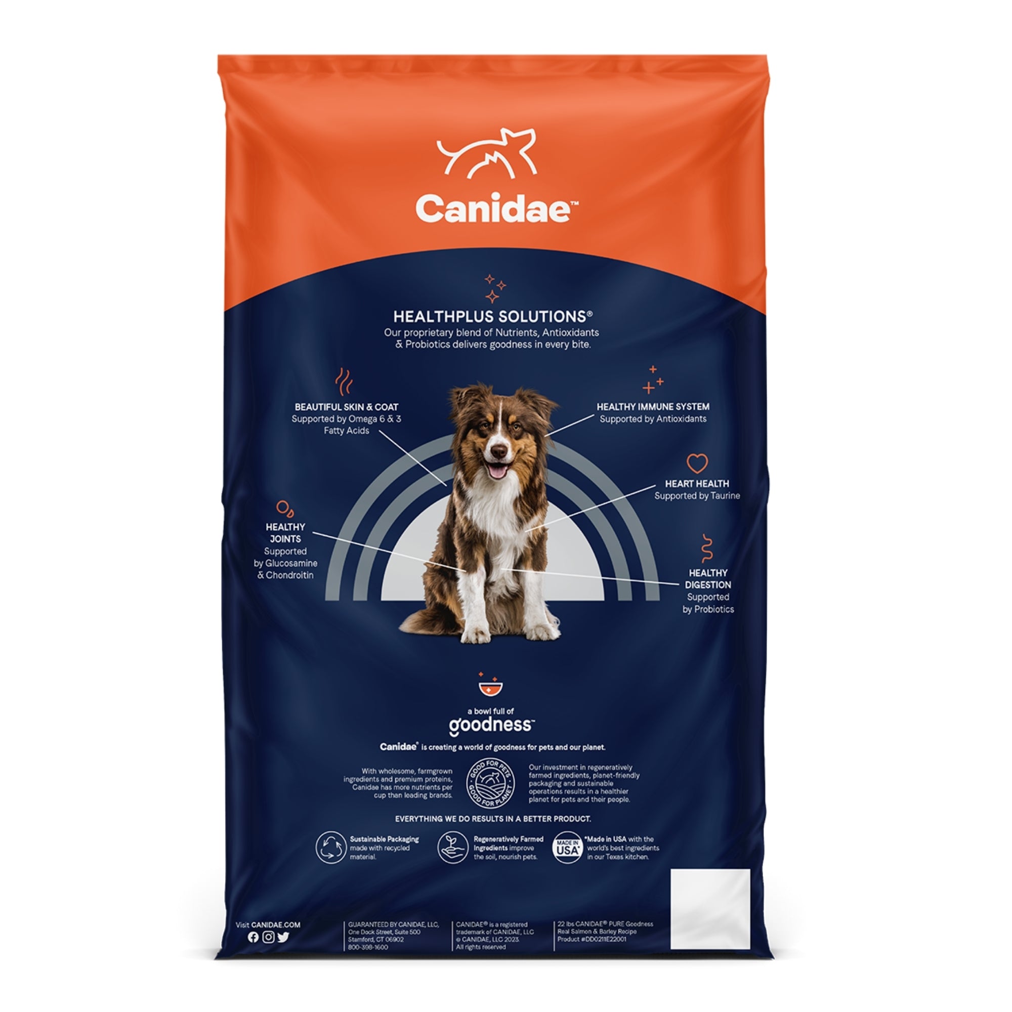CANIDAE PURE Goodness w/Wholesome Grains Dry Dog Food Salmon & Barley 4lb