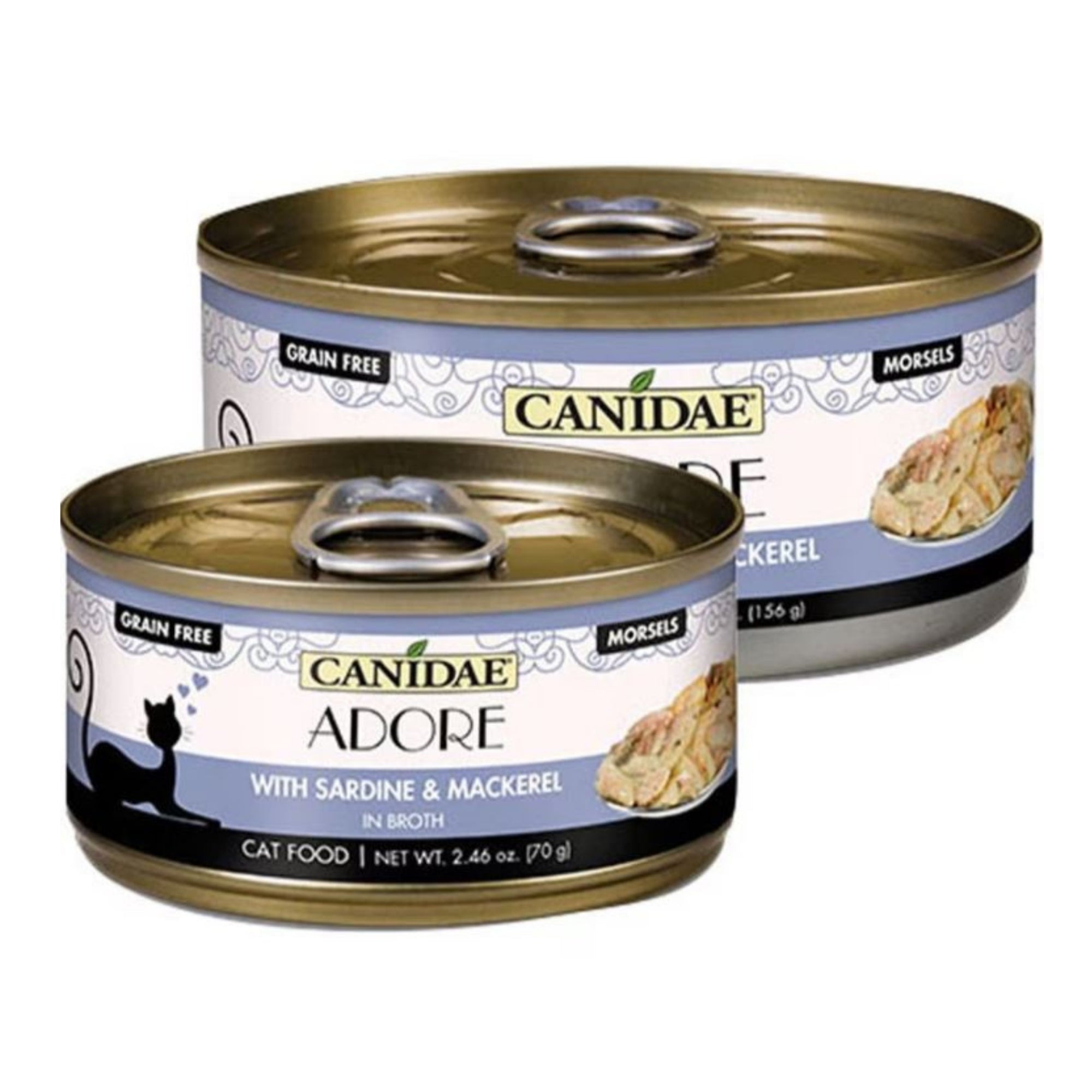 CANIDAE PURE Goodness Canned Cat Food Sardine & Mackerel in Broth 2.46oz