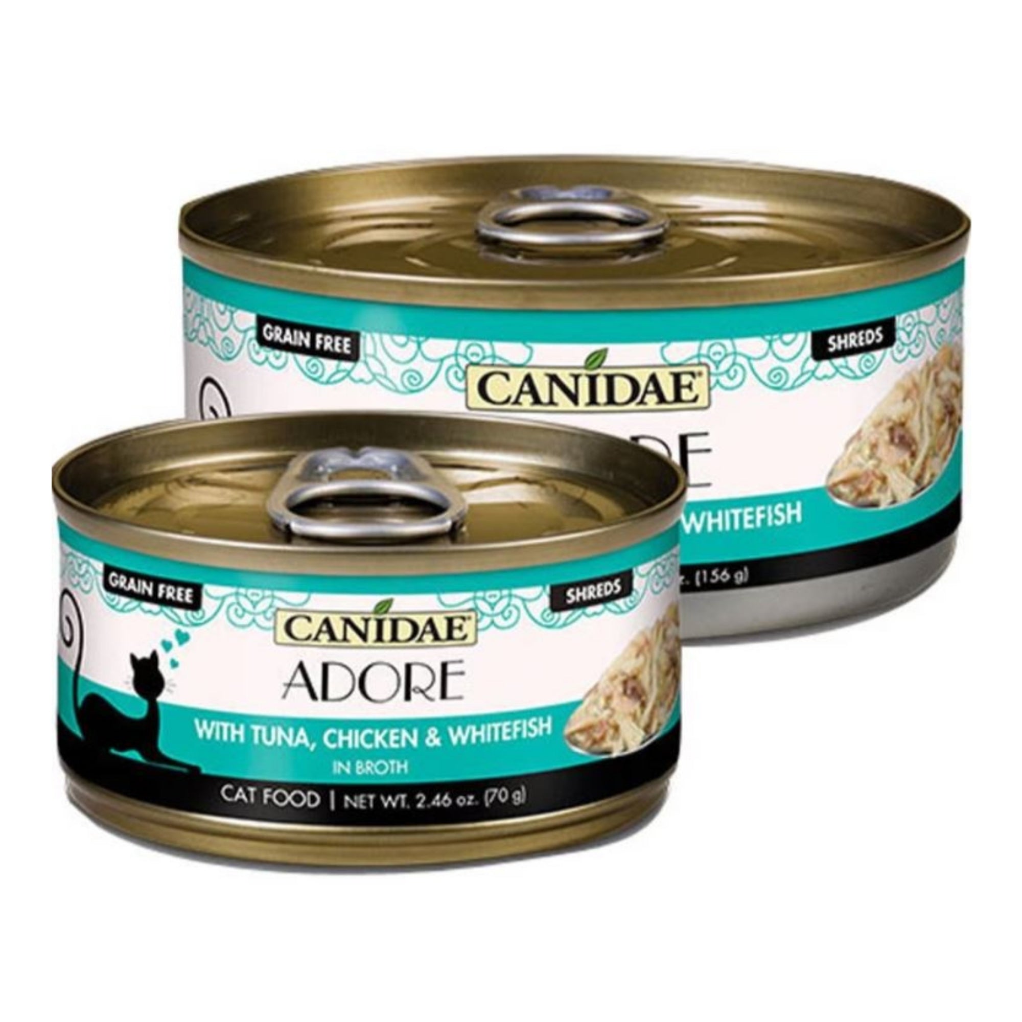 CANIDAE PURE Goodness Canned Cat Food Tuna, Chicken & Whitefish in Broth 2.46oz. (Case of 24)