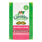 Greenies Feline SmartBites Skin  Fur Crunchy  Soft Adult Cat Treats Salmon, 1ea/2.1 oz