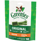 Greenies Dog Dental Treats Petite, Original, 1ea/6 oz, 10 ct