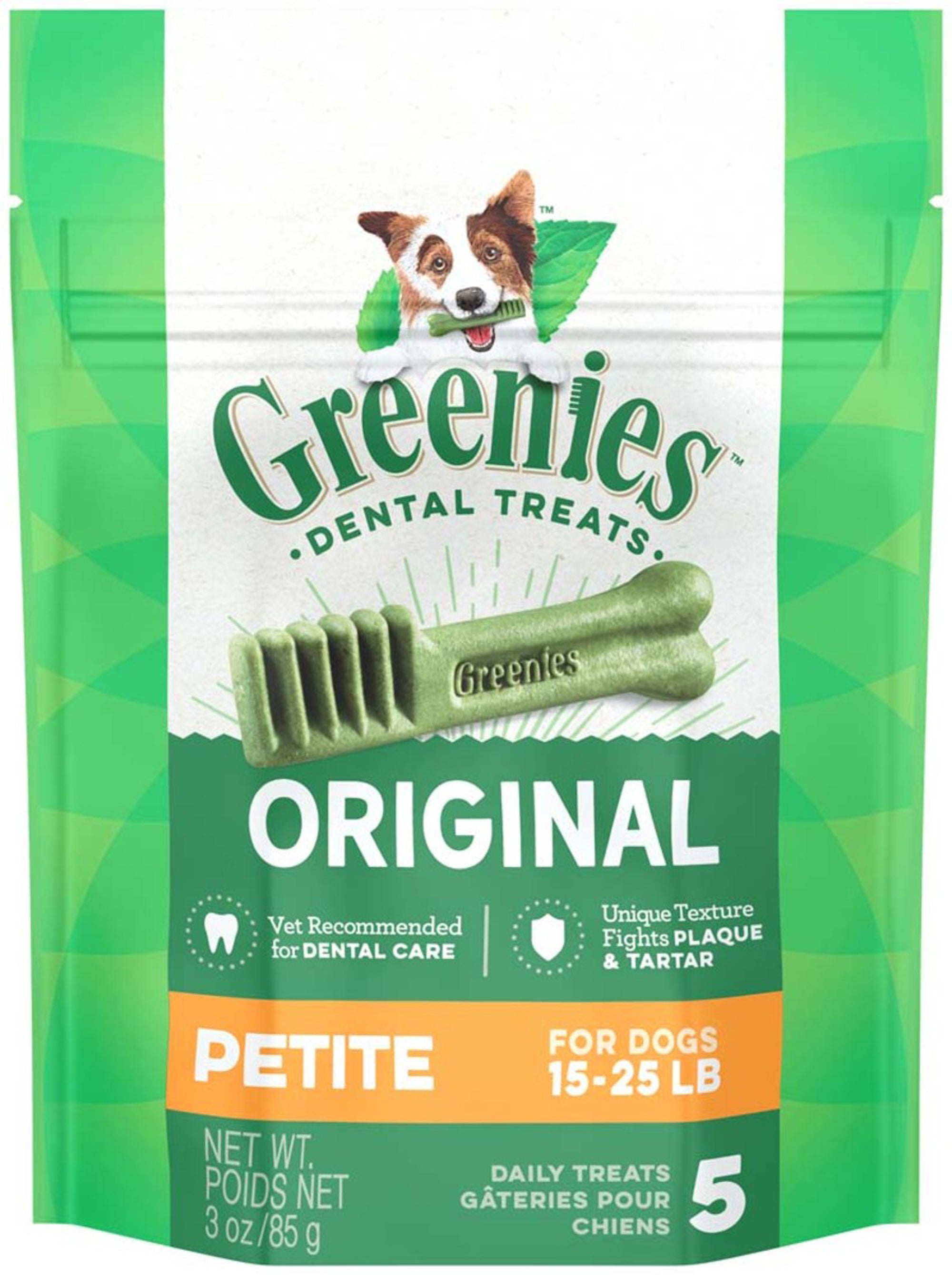 Greenies Dog Dental Treats Regular, Original, 1ea/3 oz, 3 ct