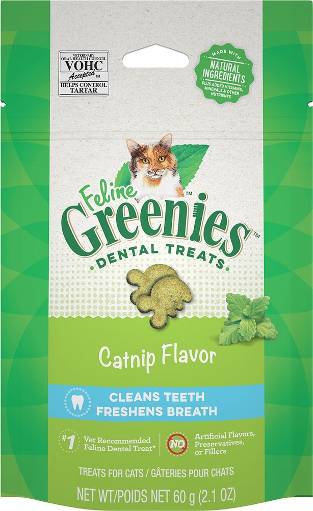Greenies Feline Adult Cat Dental Treats Catnip, 1ea/2.1 oz