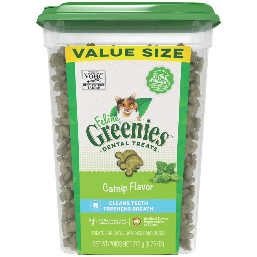 Greenies Feline Adult Cat Dental Treats Catnip, 1ea/9.75 oz