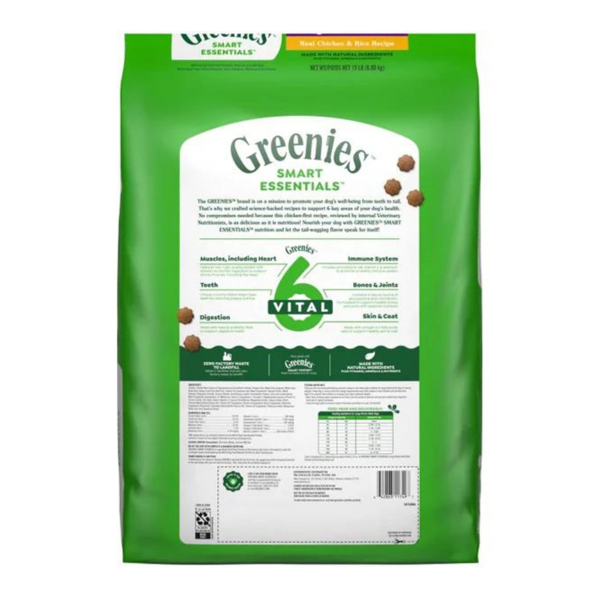 Greenies Smart Essentials Large Breed Dry Dog Food Chicken  Rice, 1ea/15 lb