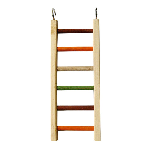 A & E Cages Happy Beaks Wooden Hanging Ladder Bird Toy 1ea/MD, 14 in.