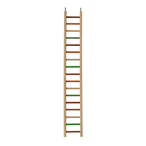 A & E Cages Happy Beaks Wooden Hanging Ladder Bird Toy 1ea/MD, 38 in.