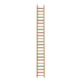 A & E Cages Happy Beaks Wooden Hanging Ladder Bird Toy 1ea/MD, 50 in.