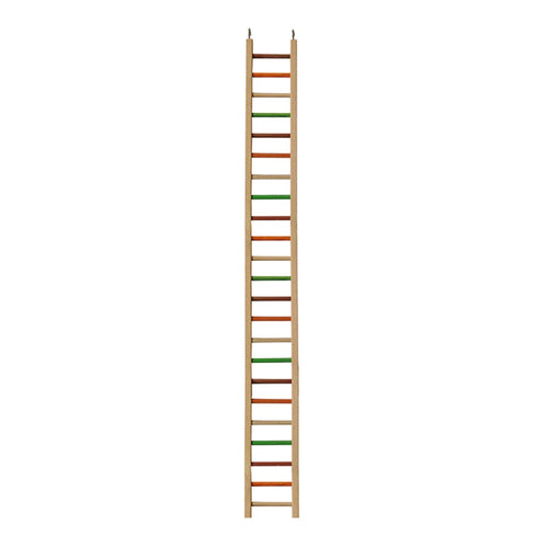 A & E Cages Happy Beaks Wooden Hanging Ladder Bird Toy 1ea/MD, 50 in.