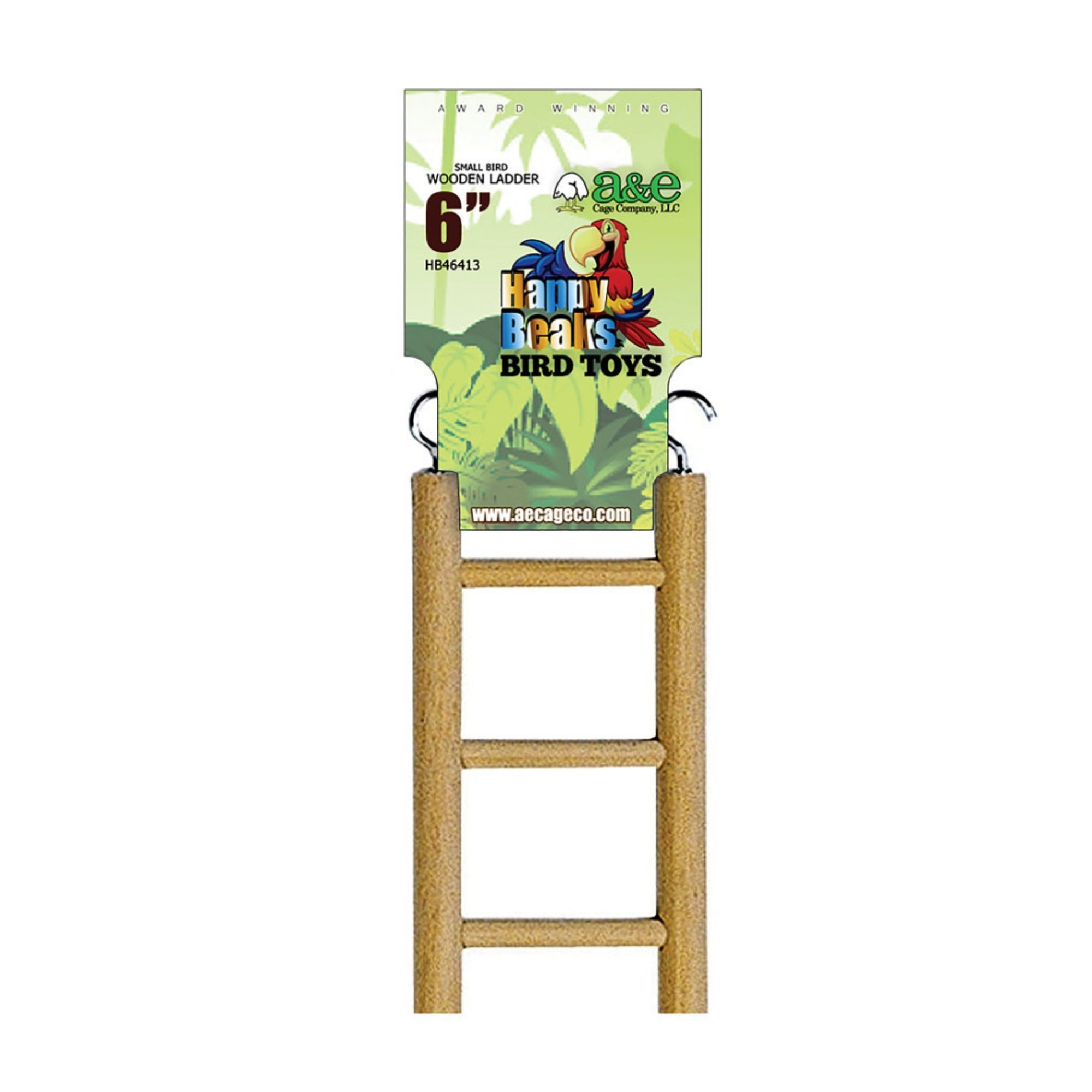 A & E Cages Happy Beaks Small Ladder Bird Toy 1ea/6 in.