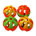 A & E Cages Happy Beaks Round Rattle Foot Bird Toy 1ea/LG (Pack of 3)