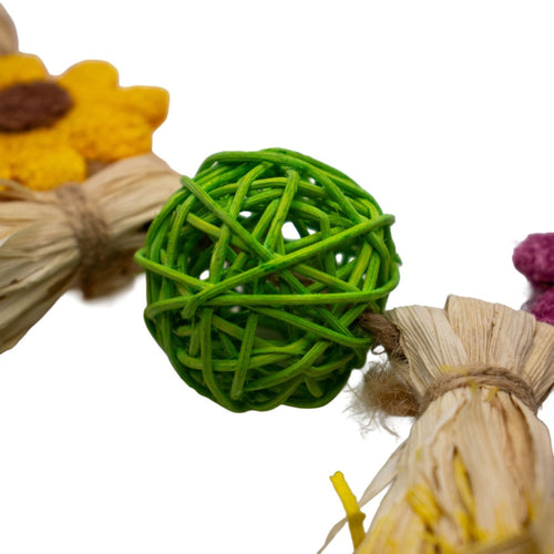 A & E Cages Nibbles Boho Bloom Garland Small Animal Toy 1ea/One Size