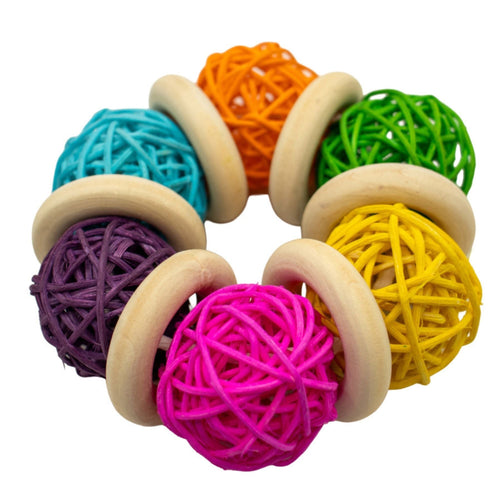 A & E Cages Nibbles Bunny Bangle Small Animal Toy 1ea/One Size
