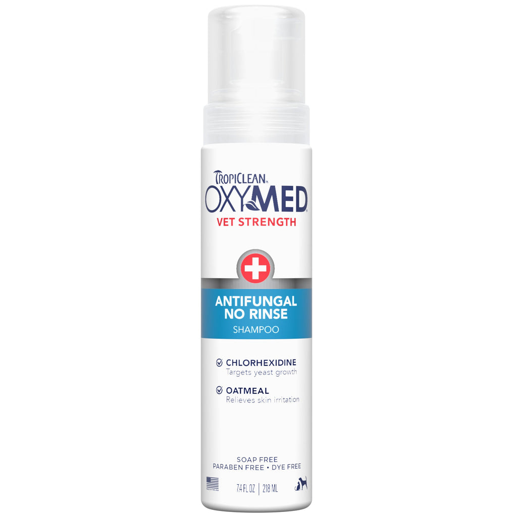Tropiclean Dog Oxymed Antifungal No Rinse Shampoo 7.4oz.