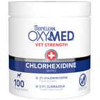 Tropiclean Dog & Cat Oxymed Chlorhexidine Wipes - 100 Count