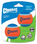 Chuckit! Tennis Ball Dog Toy Shrink Sleeve Blue/Orange 1ea/SM, 2 pk